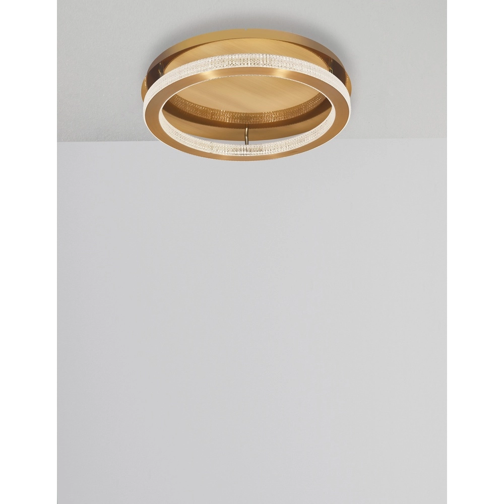 Plafondlamp Fiore goud Ø 40cm Lyora 5212017424150