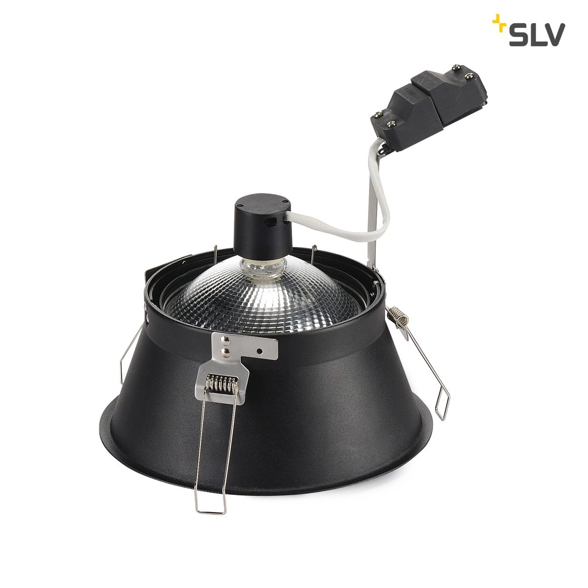 Inbouwspot Horn 18,5cm zwart SLV 4024163168724