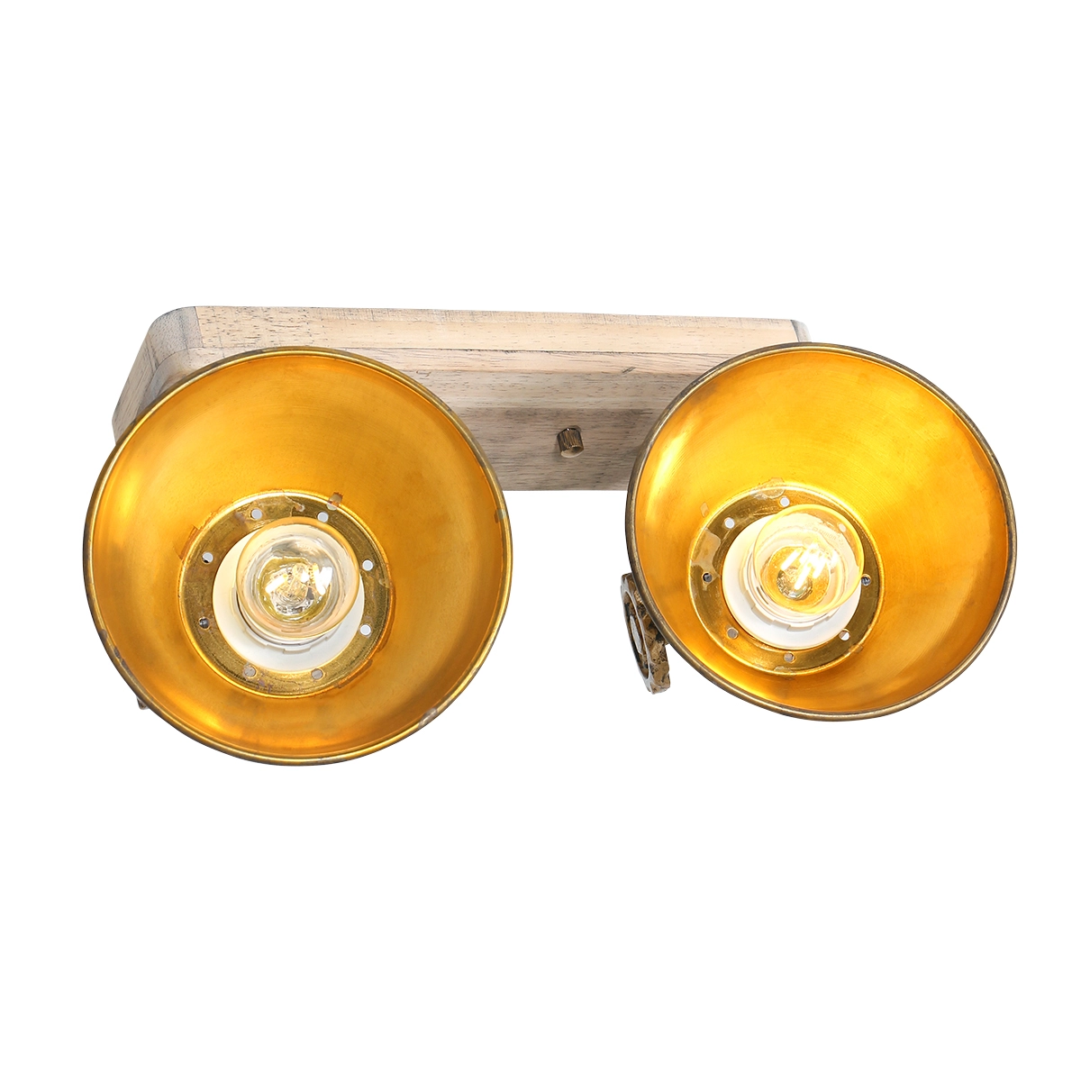 Dubbele opbouwspot Gearwood industrieel Steinhauer 8712746135039