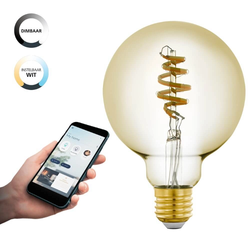 Led lampenbol Zigbee - E27 - 4.9 watt - 2200-6500K - G95 Eglo 9002759122447
