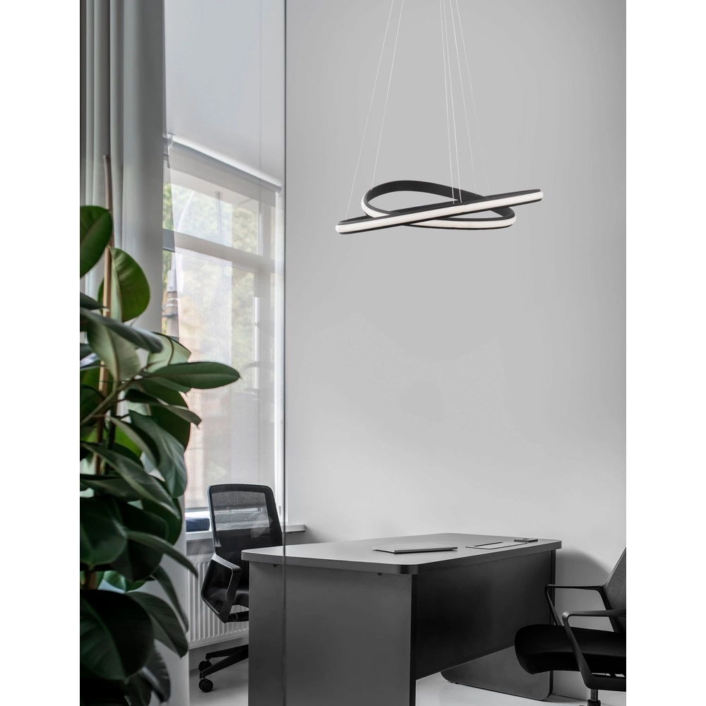 Design hanglamp Aries zwart Ø 59cm Lyora 5212017419835