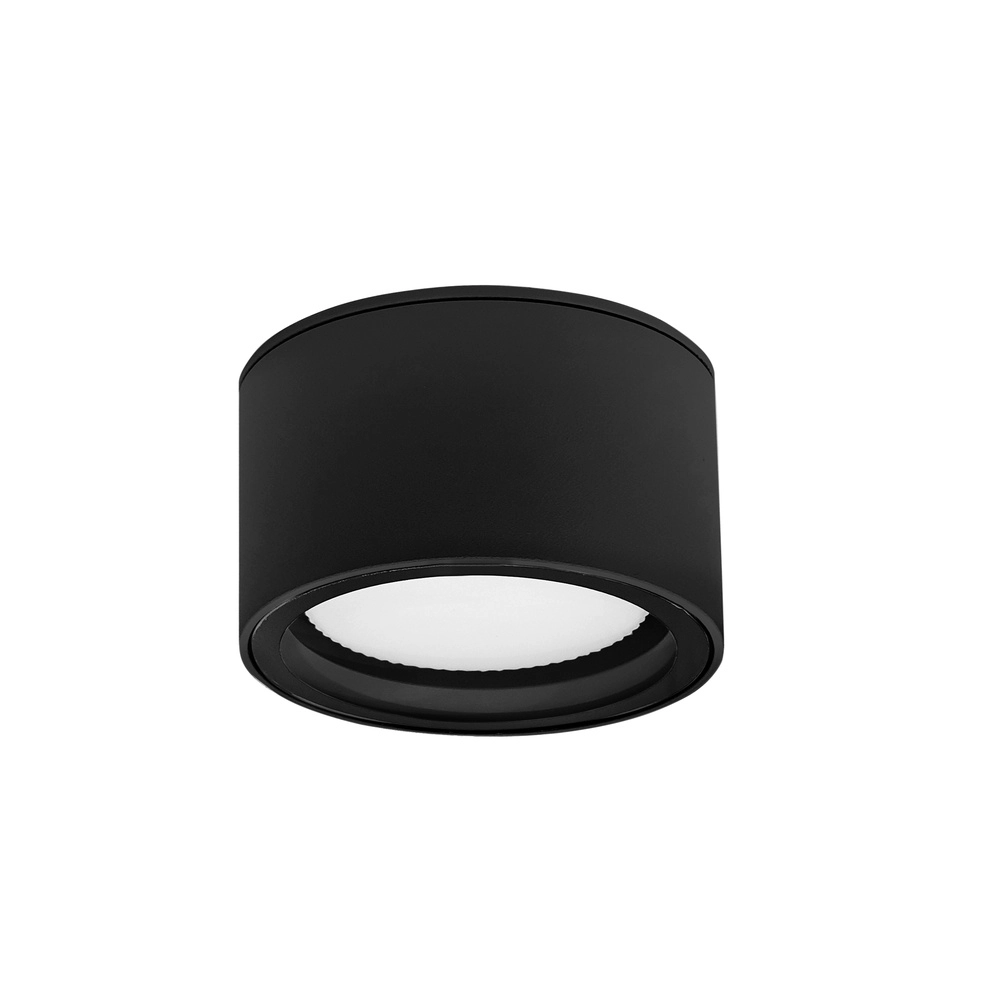 Ronde plafondlamp Focus Ø 10cm antraciet