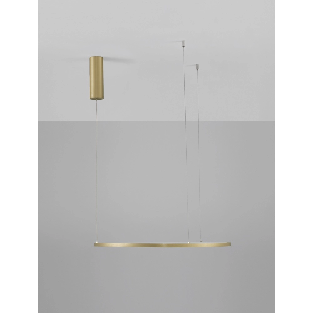 Ronde hanglamp Tarquin goud Ø 60cm Lyora 5212017438270
