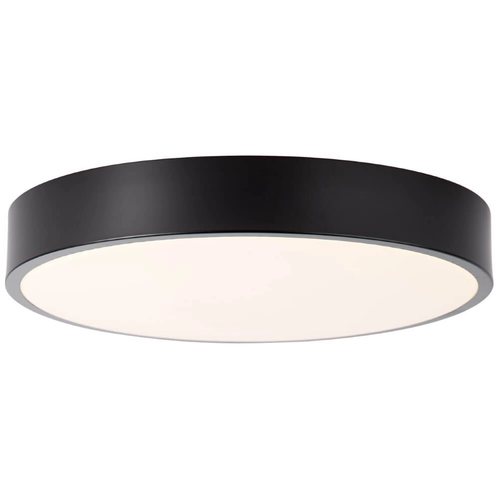 Design plafondlamp Slimline zwart Ø 33cm