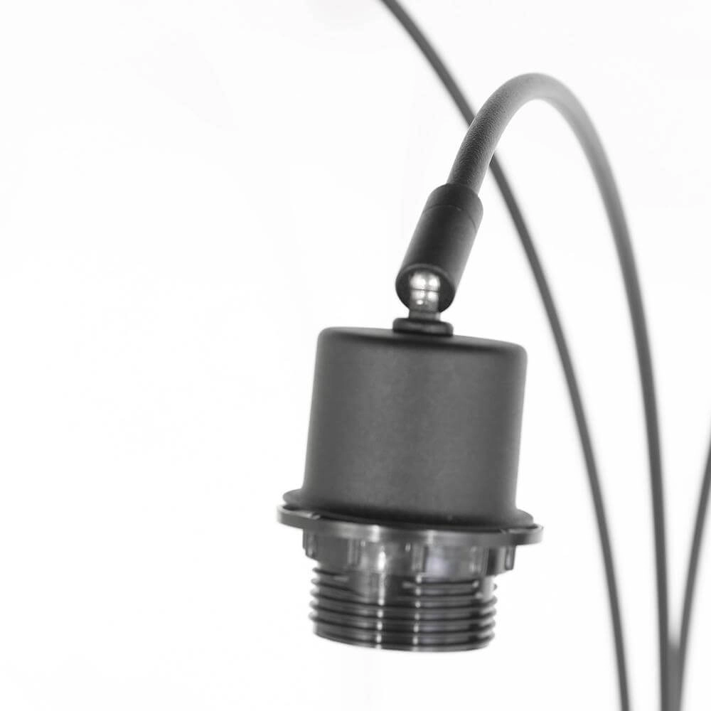 Bamboe vloerlamp Sparkled Light met zwart Steinhauer 8712746176803