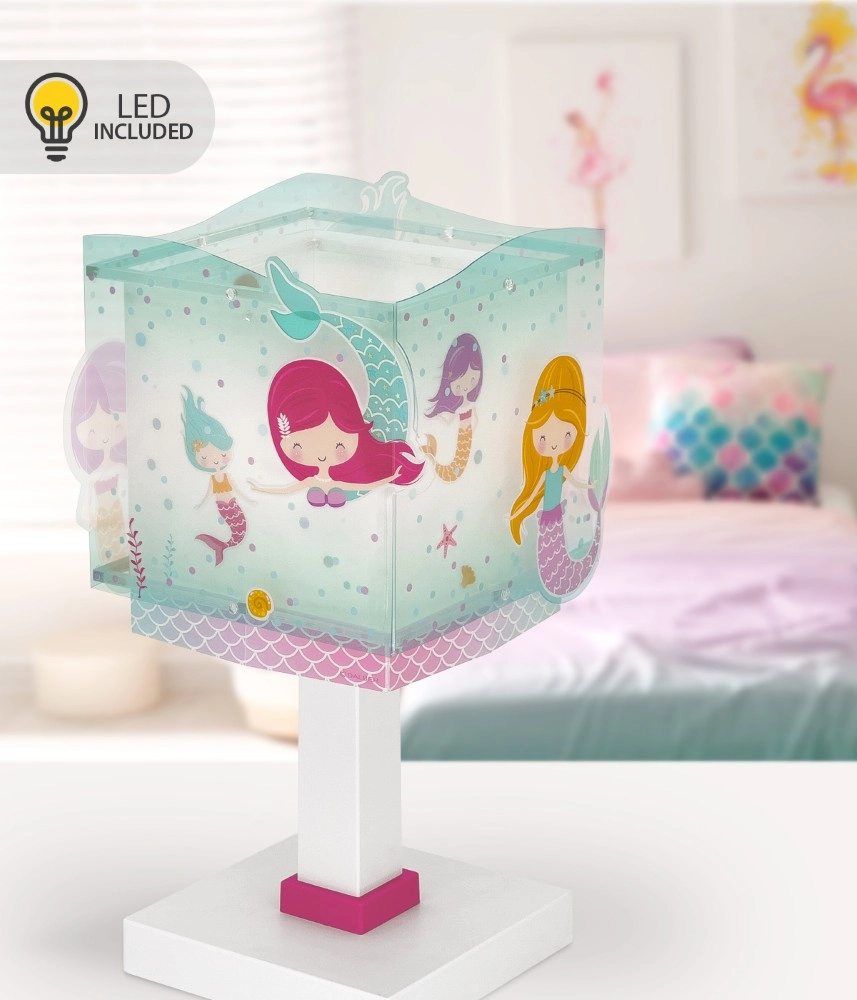 Tafellampje Mermaids turquoise Dalber 8420406002491