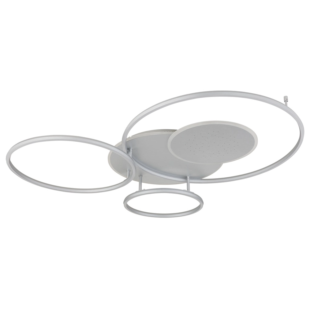 Zilvergrijze plafondlamp Johnson modern Globo 9007371580552