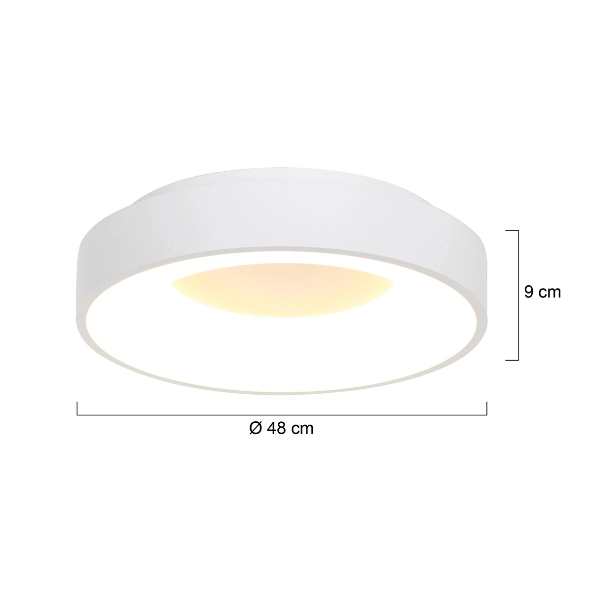 Design plafondlamp Ringlede Ø 48cm Steinhauer 8712746131253