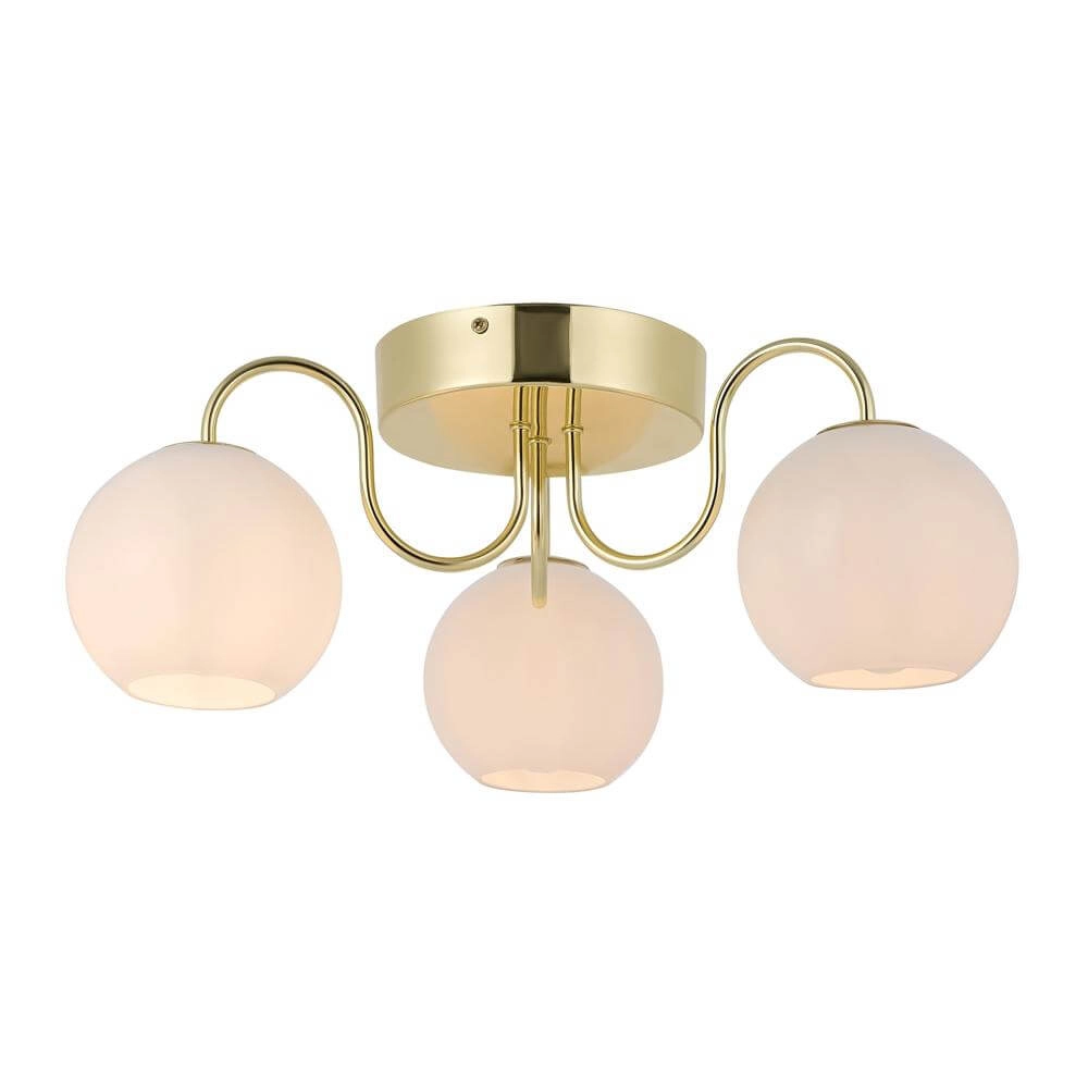 Plafondlamp Franca messing