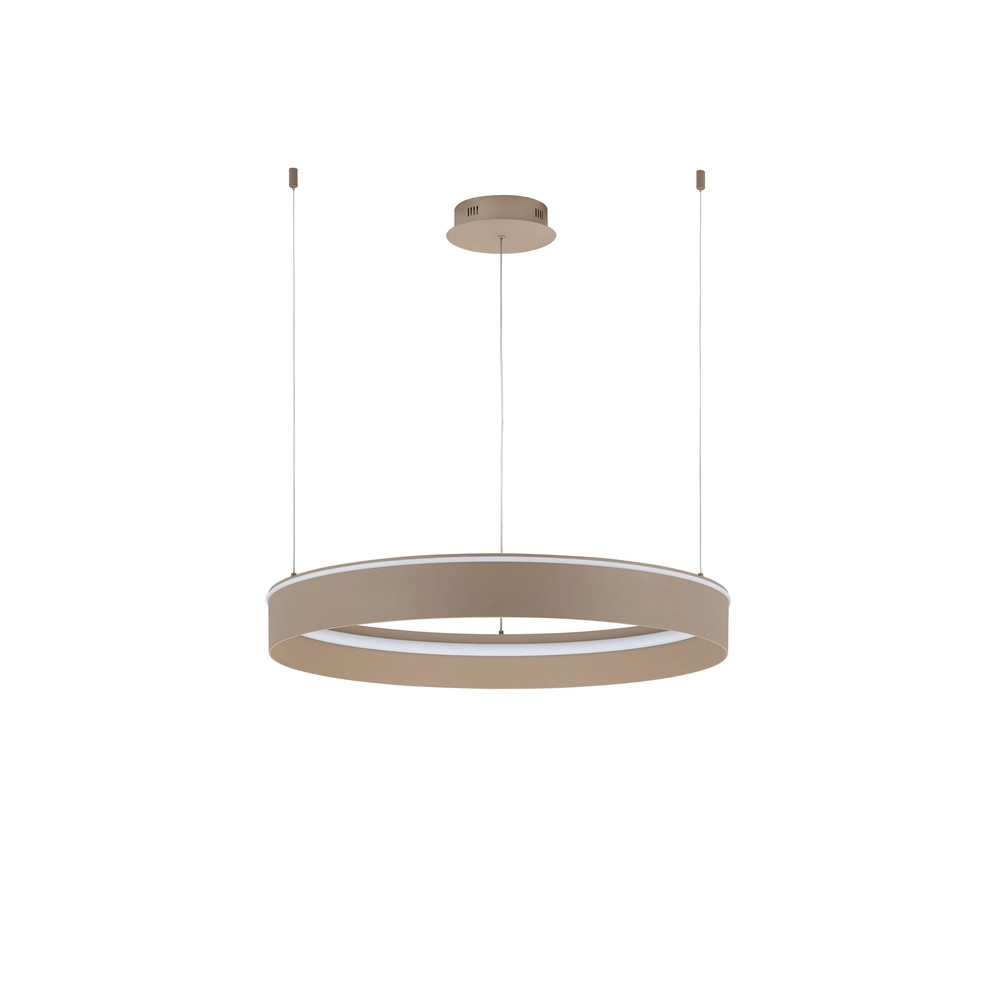 Moderne hanglamp Olivia zand bruin Ø 78cm Lyora 5212017494191