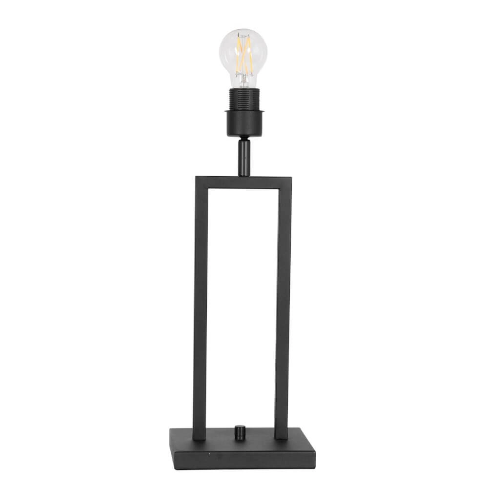 Tafel schemerlamp Stanger zilver velvet met zwart Steinhauer 8712746151695