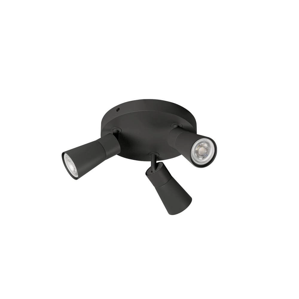 Ronde spot Puri 2.0 Cone zwart 3-lichts SLV 4024163293907