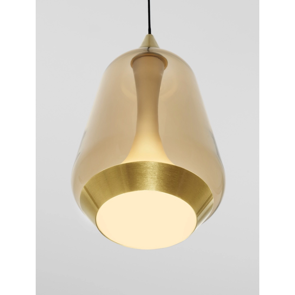 Design hanglamp Alish 1-lichts amber glas Lyora 5212017477699