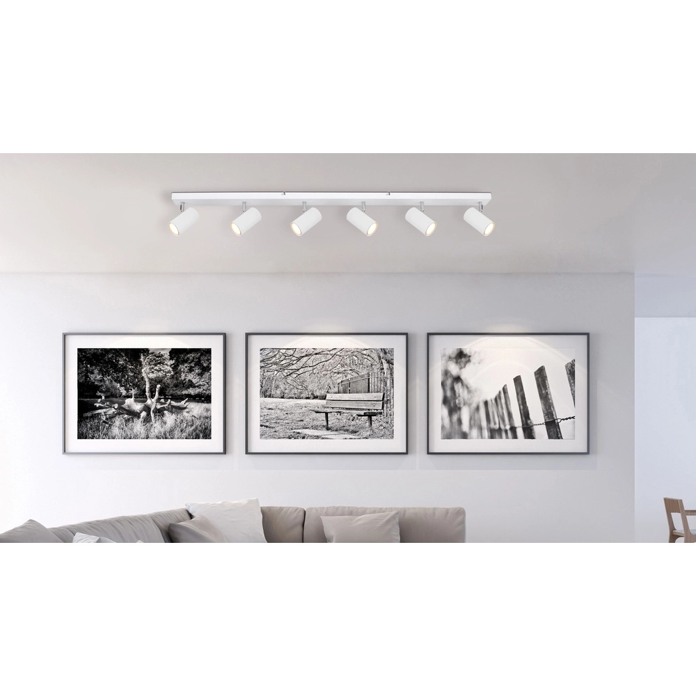 Plafondlamp 6-lichts Robby wit Globo 9007371439591