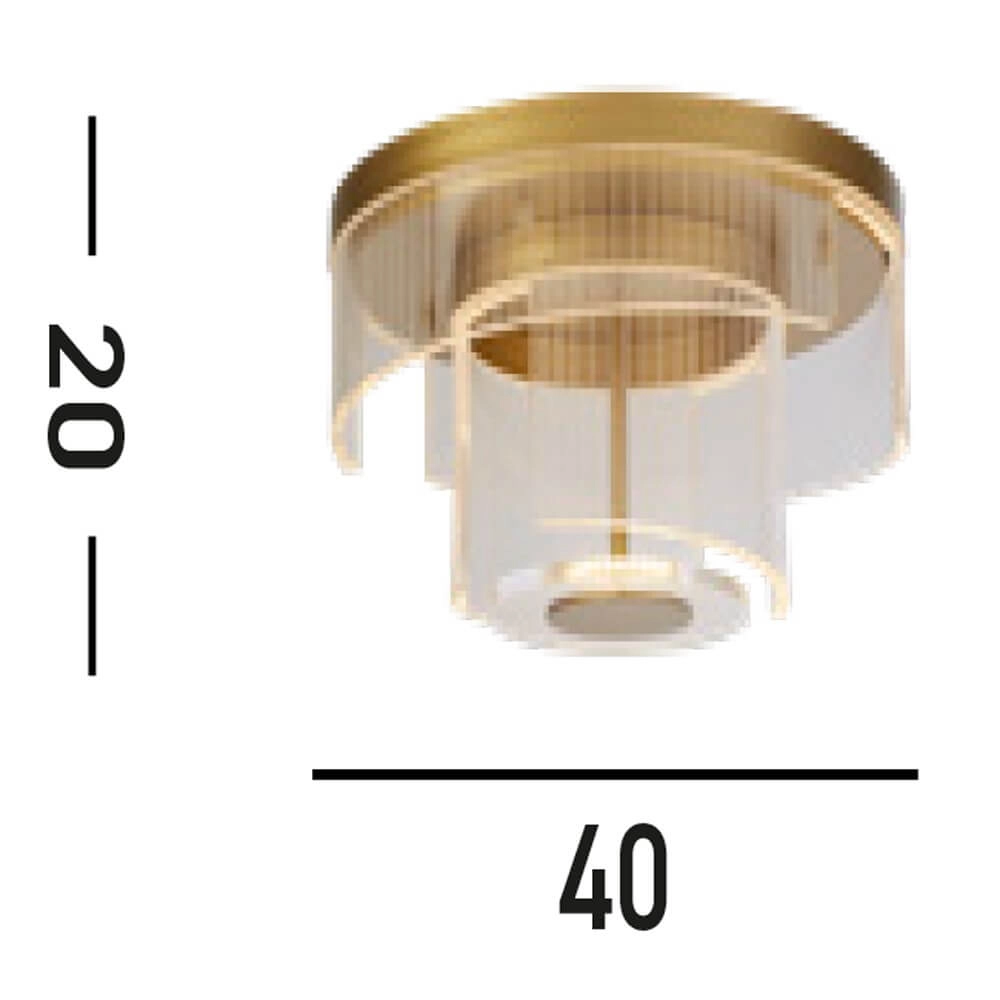 Plafondlamp Deco goud Searchlight 5053423273433