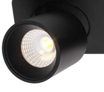 Dubbele ledspot Laguna 2-lichts zwart Artdelight 8719831734184