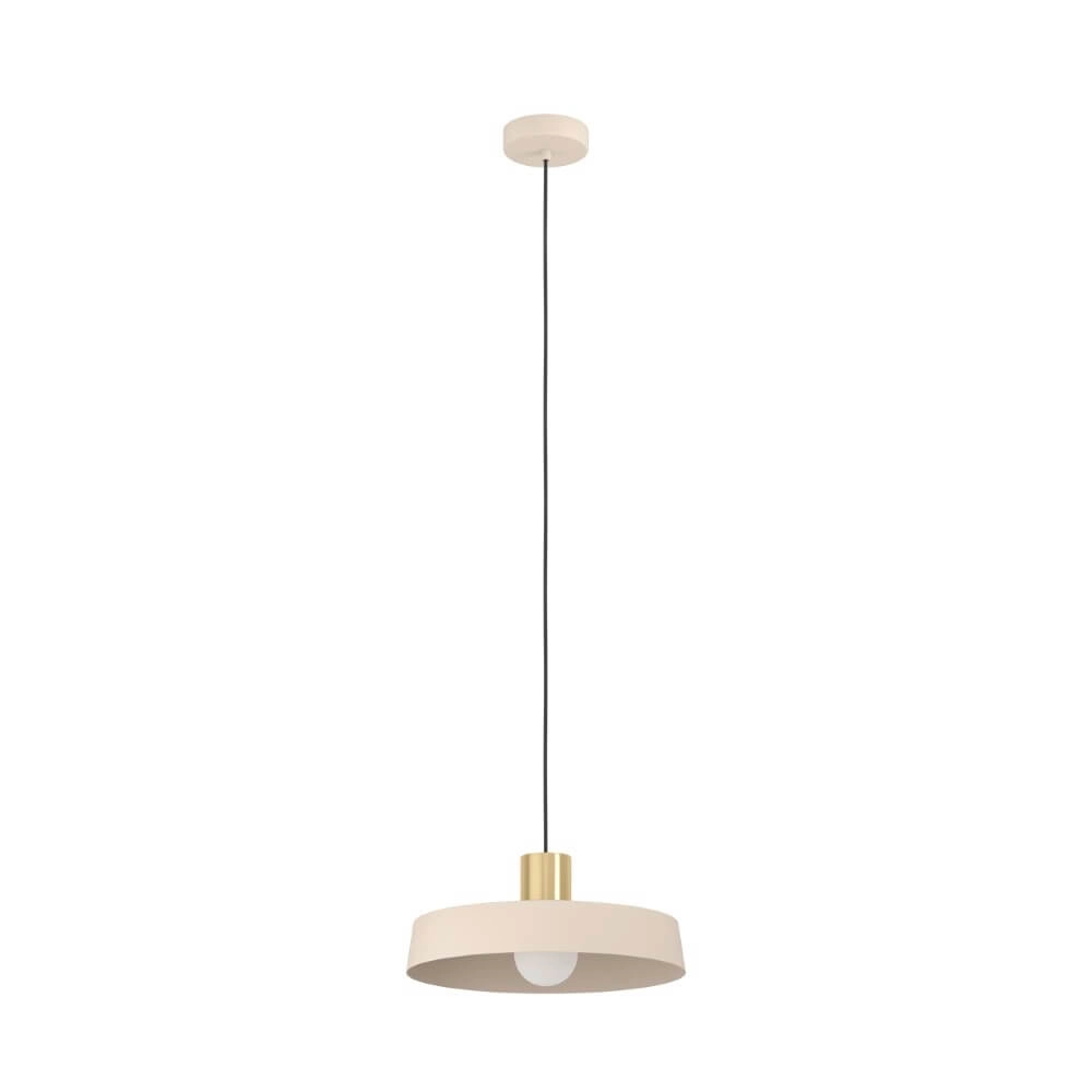Hanglamp Valdiola zandbruin Ø 36cm