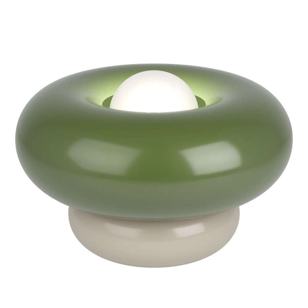 Design tafellamp Torchiarolo zand bruin met groen