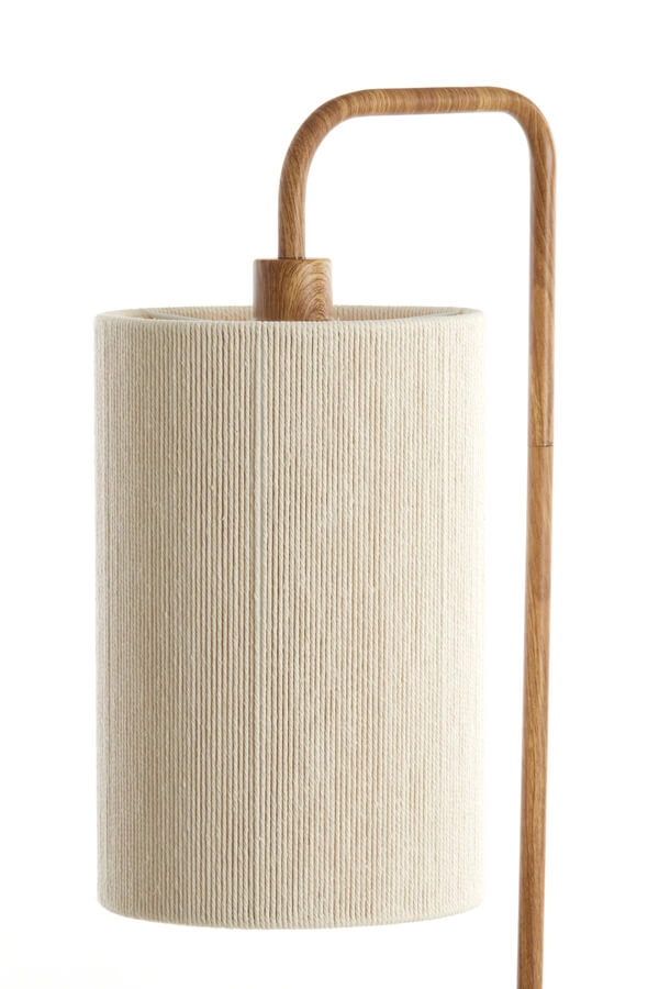 Vloerlamp Donio lichte hout print Light & Living 8717807710064