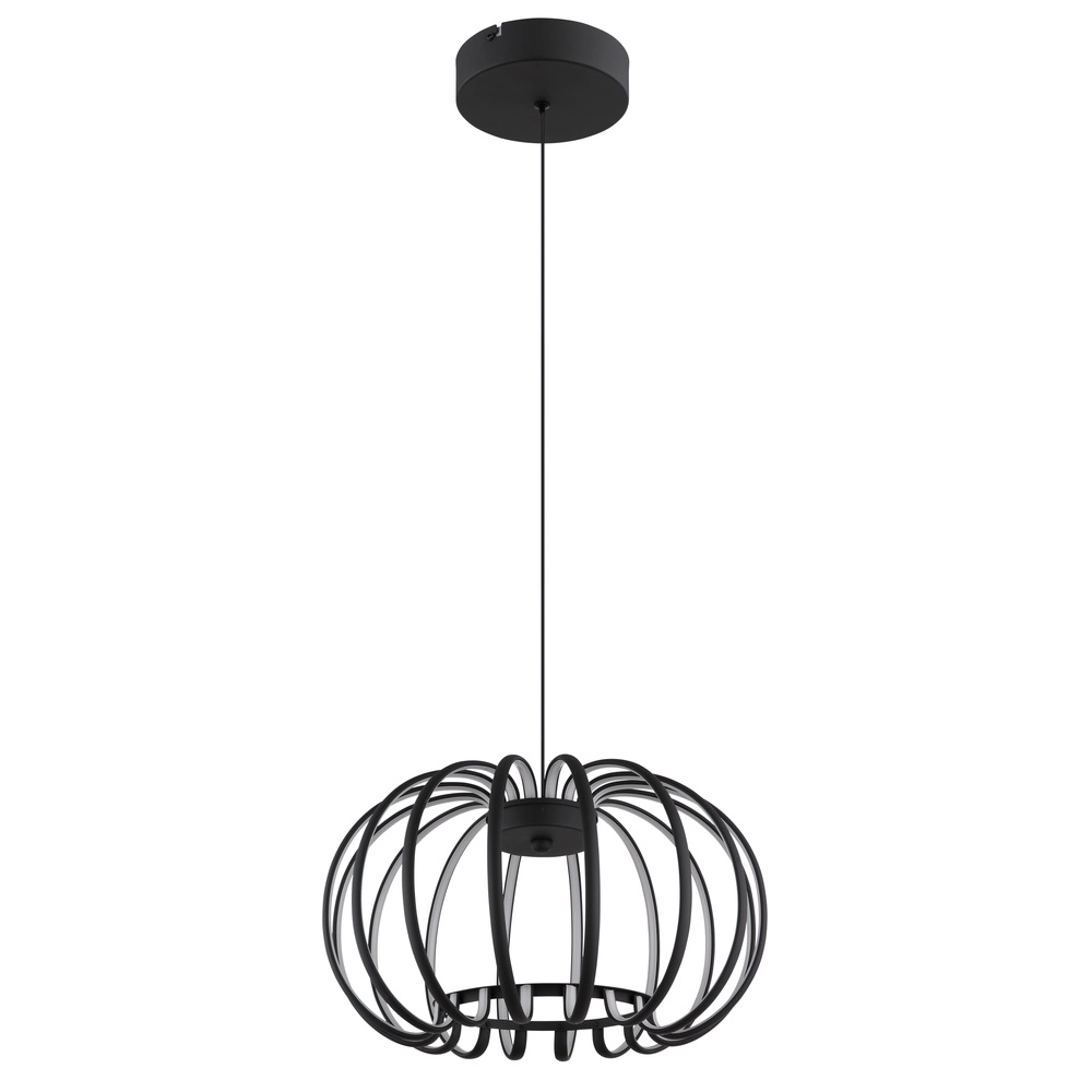 Zwarte hanglamp Ribbon design Globo 9007371575305