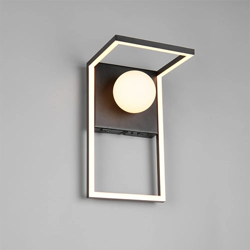 Design wandlamp Arola zwart