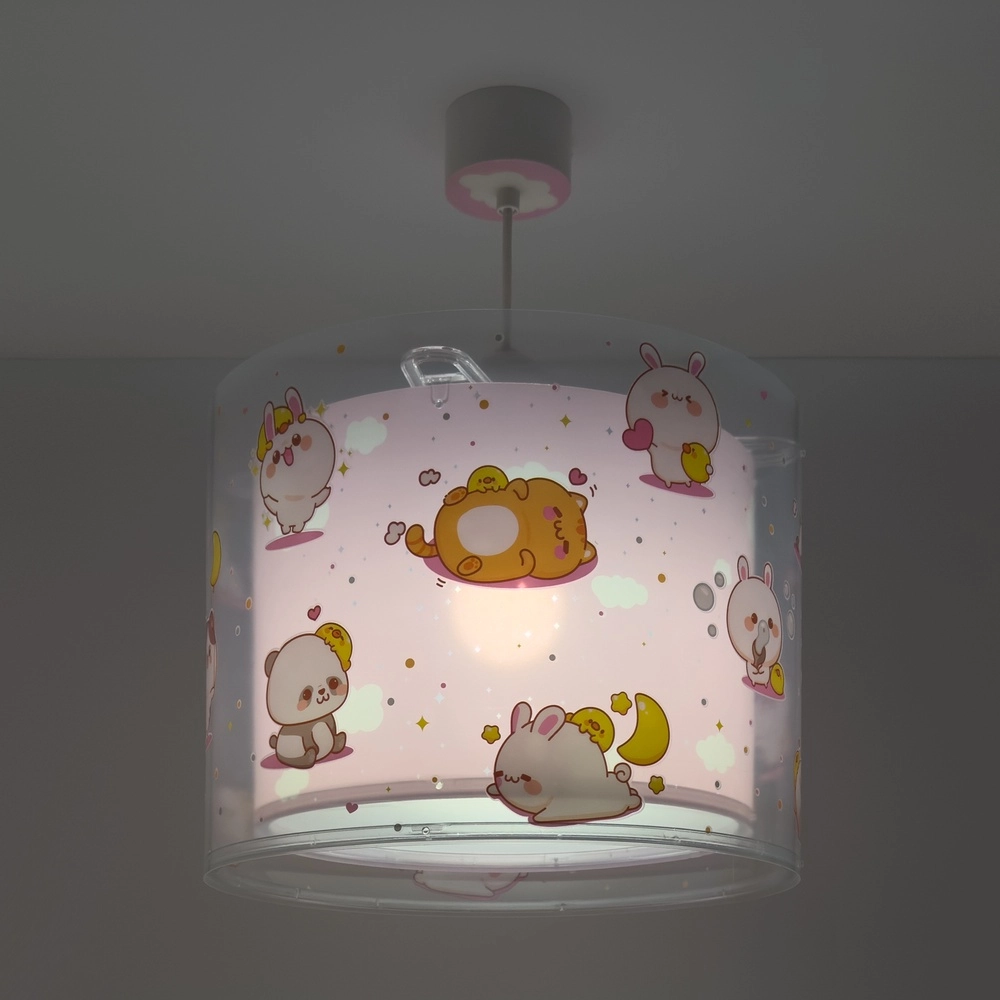 Kinder hanglamp Kawaii Friends roze glow in the dark Dalber 8420406002699