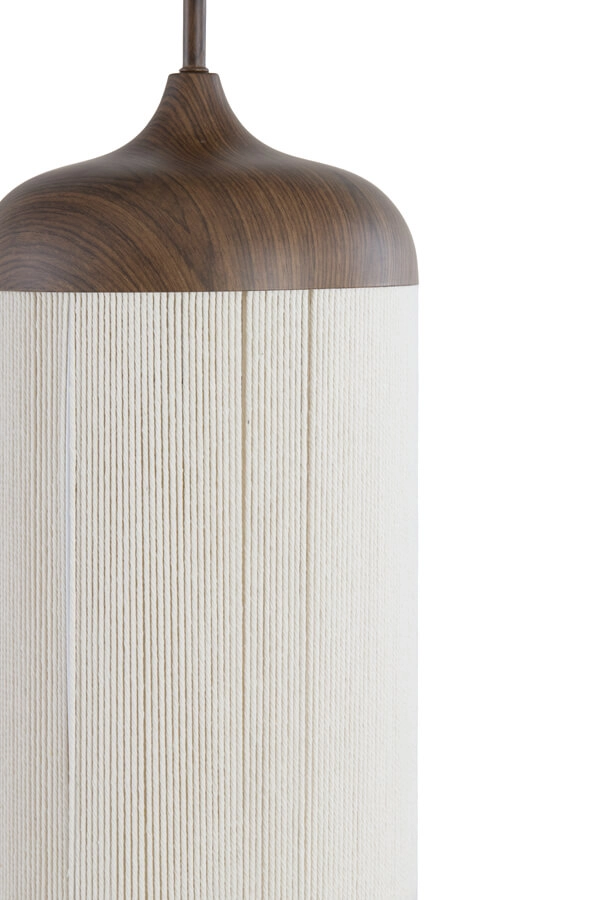 Hanglamp Dania donkere hout print Ø 16cm Light & Living 8717807759629