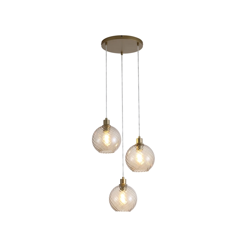 Hanglamp Radiance 3-lichts goud