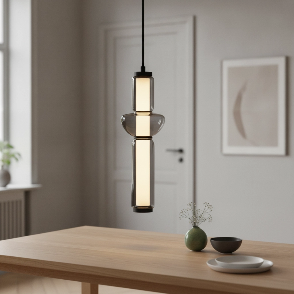 Design hanglamp Ulon 1-lichts smoke glas