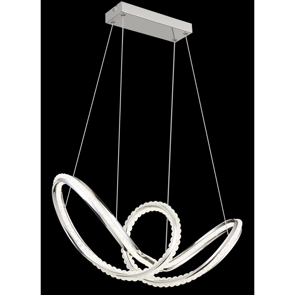Moderne hanglamp Evangeline chroom Globo 9007371583201