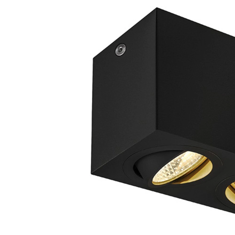 Plafondlamp Triledo 2-lichts 16cm 3000K zwart SLV 4024163222242