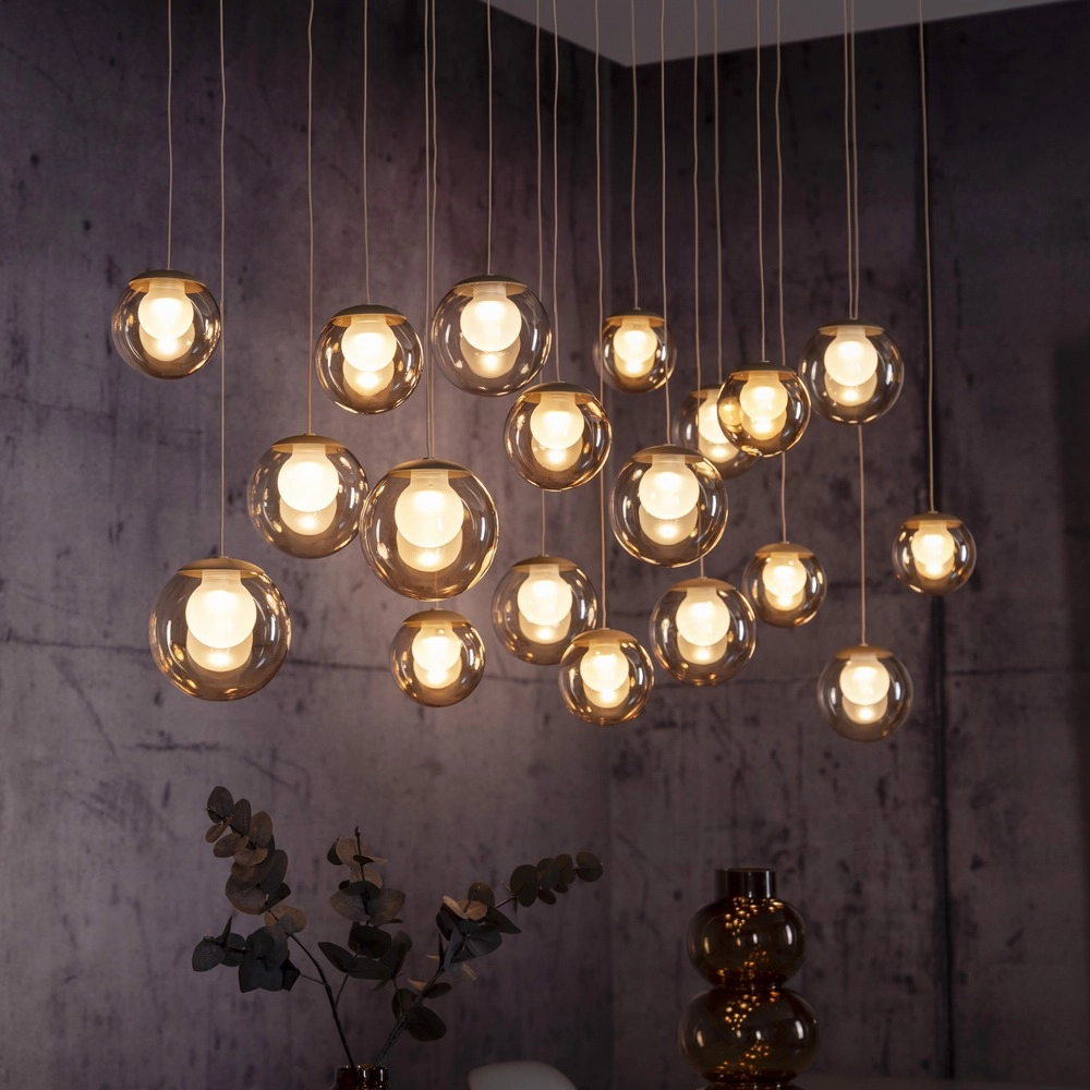 19-lichts hanglamp Pure Popup bronce Paul Neuhaus 4012248396704