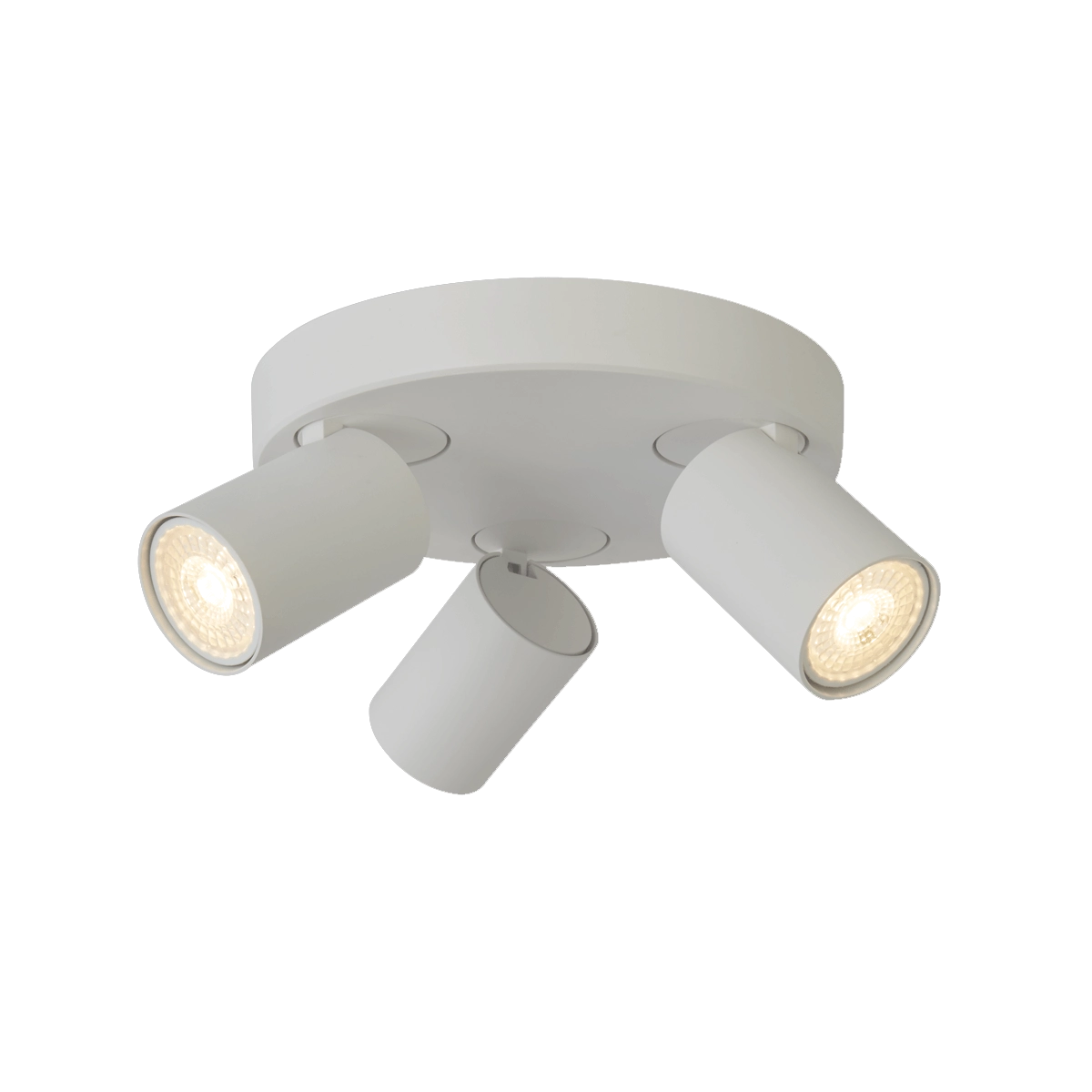 Plafondlamp Moon 3 rond wit