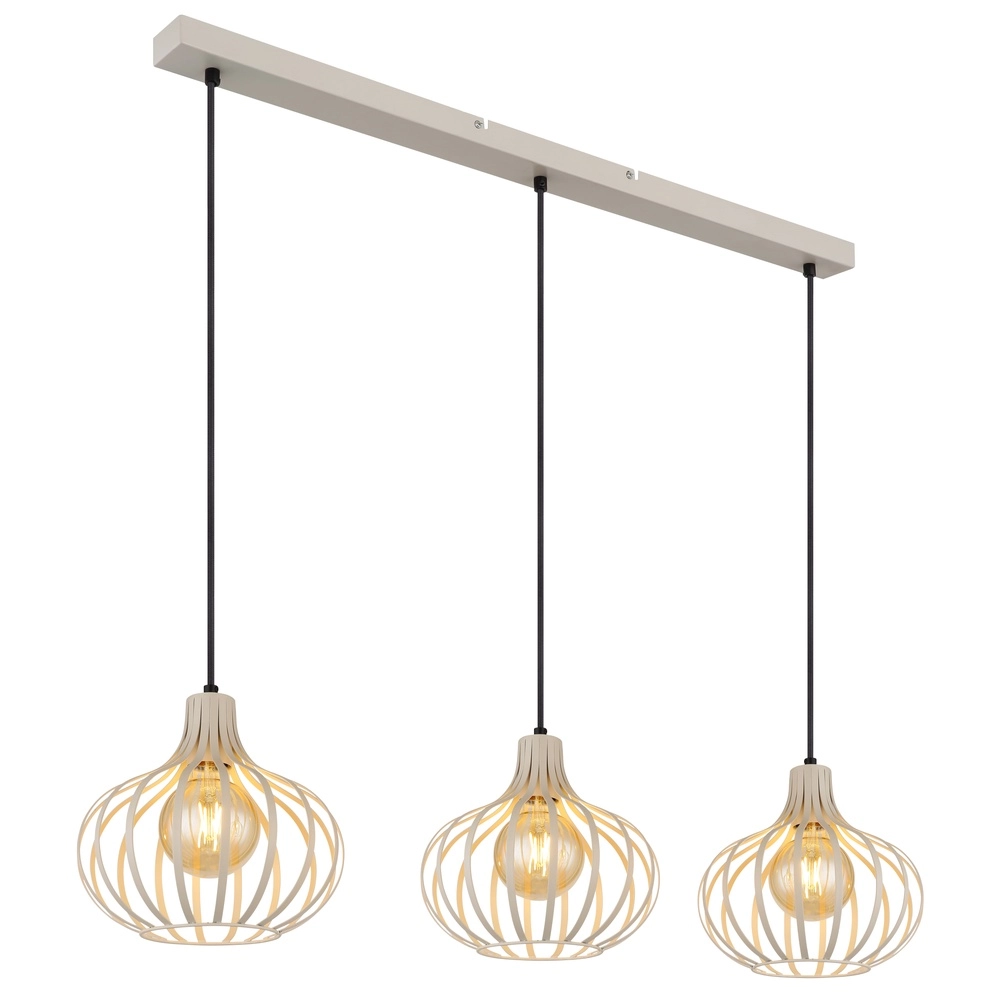 Design hanglamp Mateo 3-lichts crème