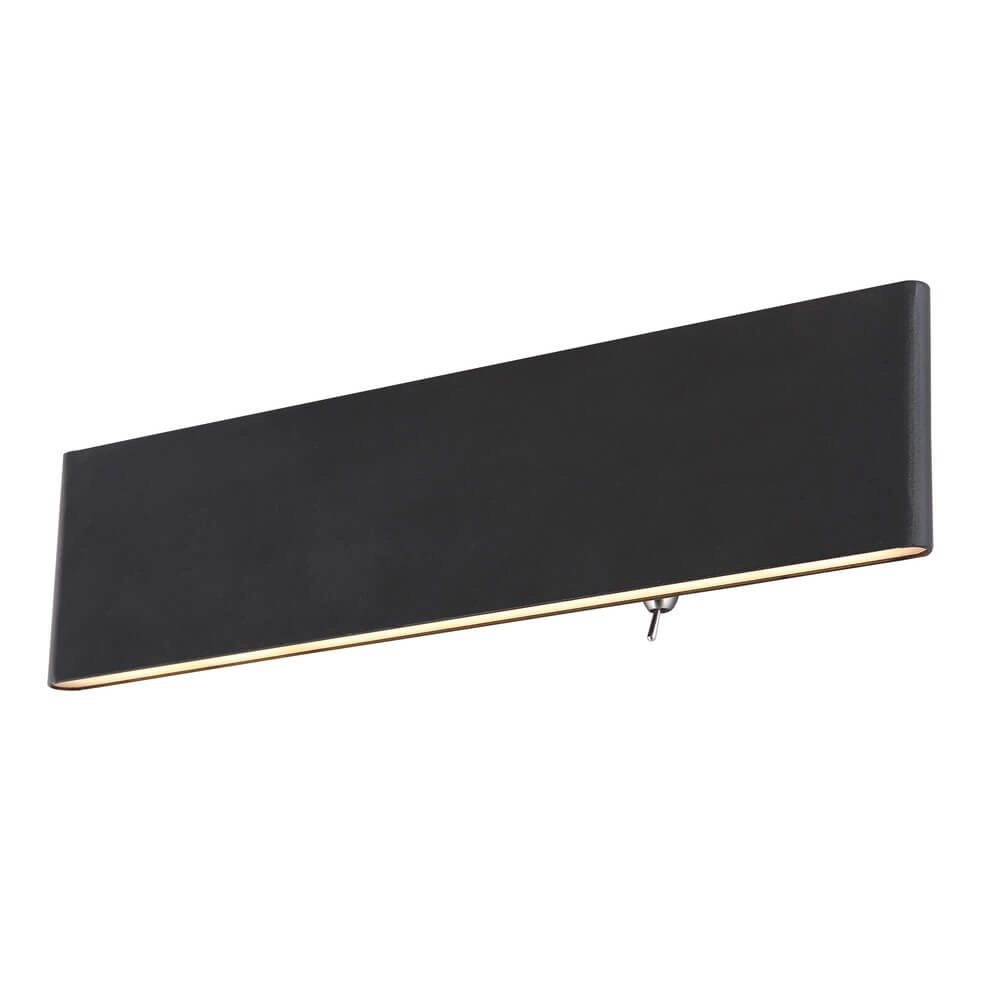 Design wandlamp Siegfried M zwart met schakelaar