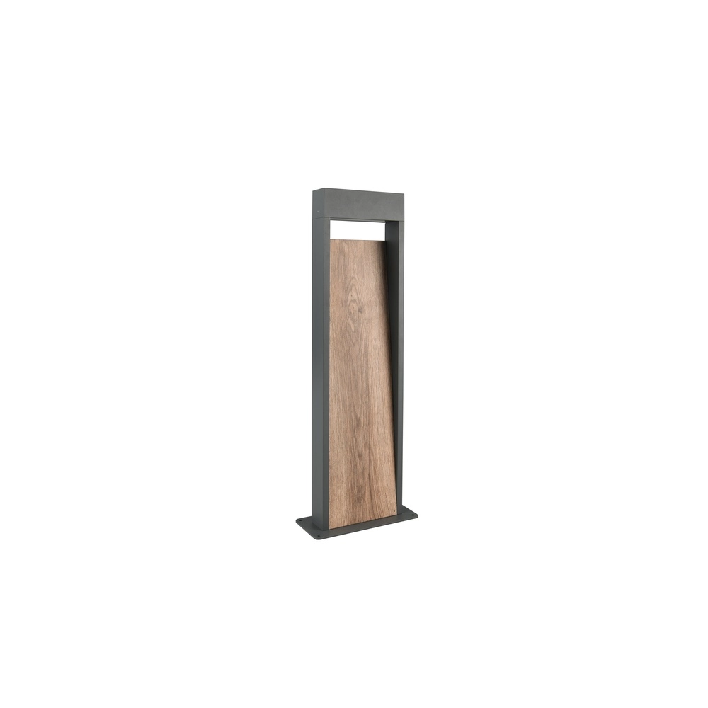 Staande lamp Salmon grijs met hout 60cm Trio 4017807603729