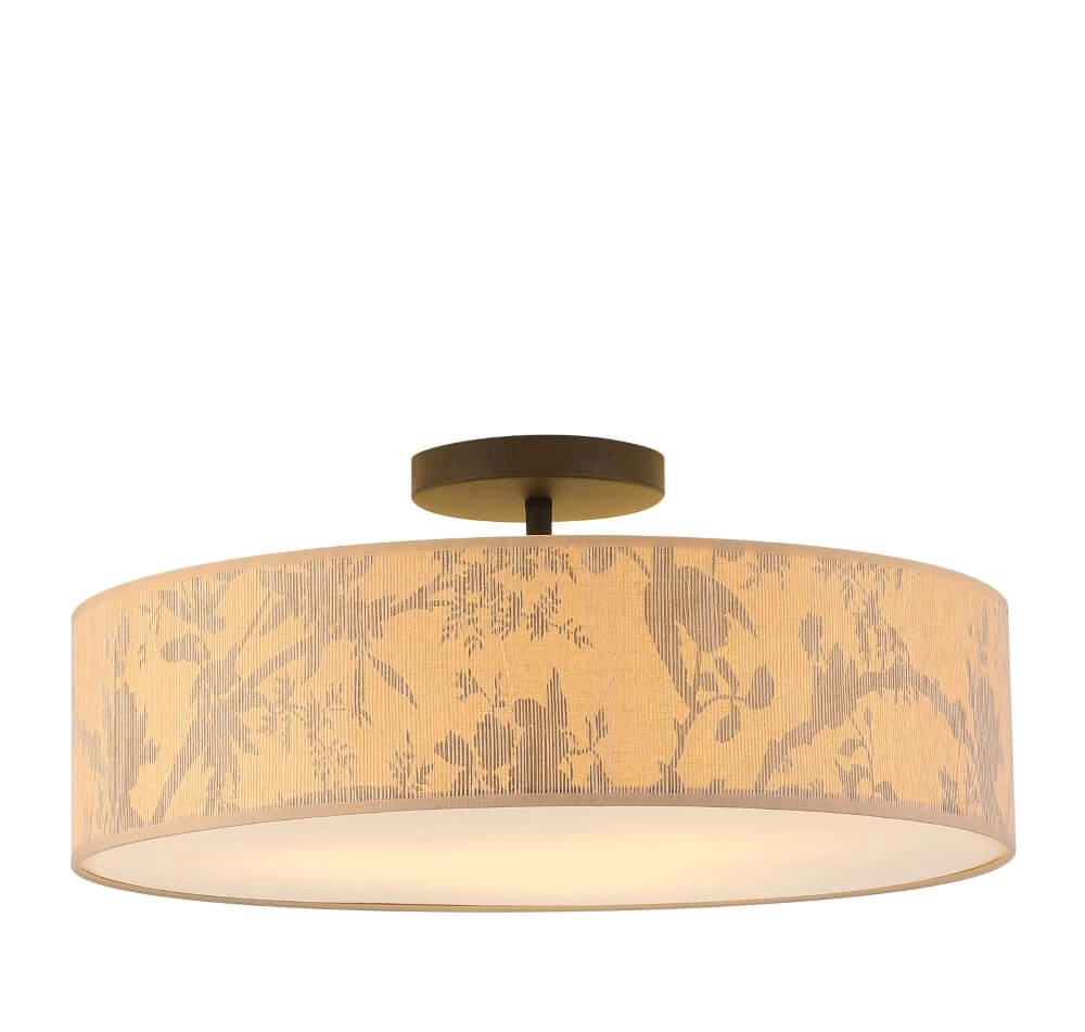 Landelijke plafondlamp Isla Ø 55cm