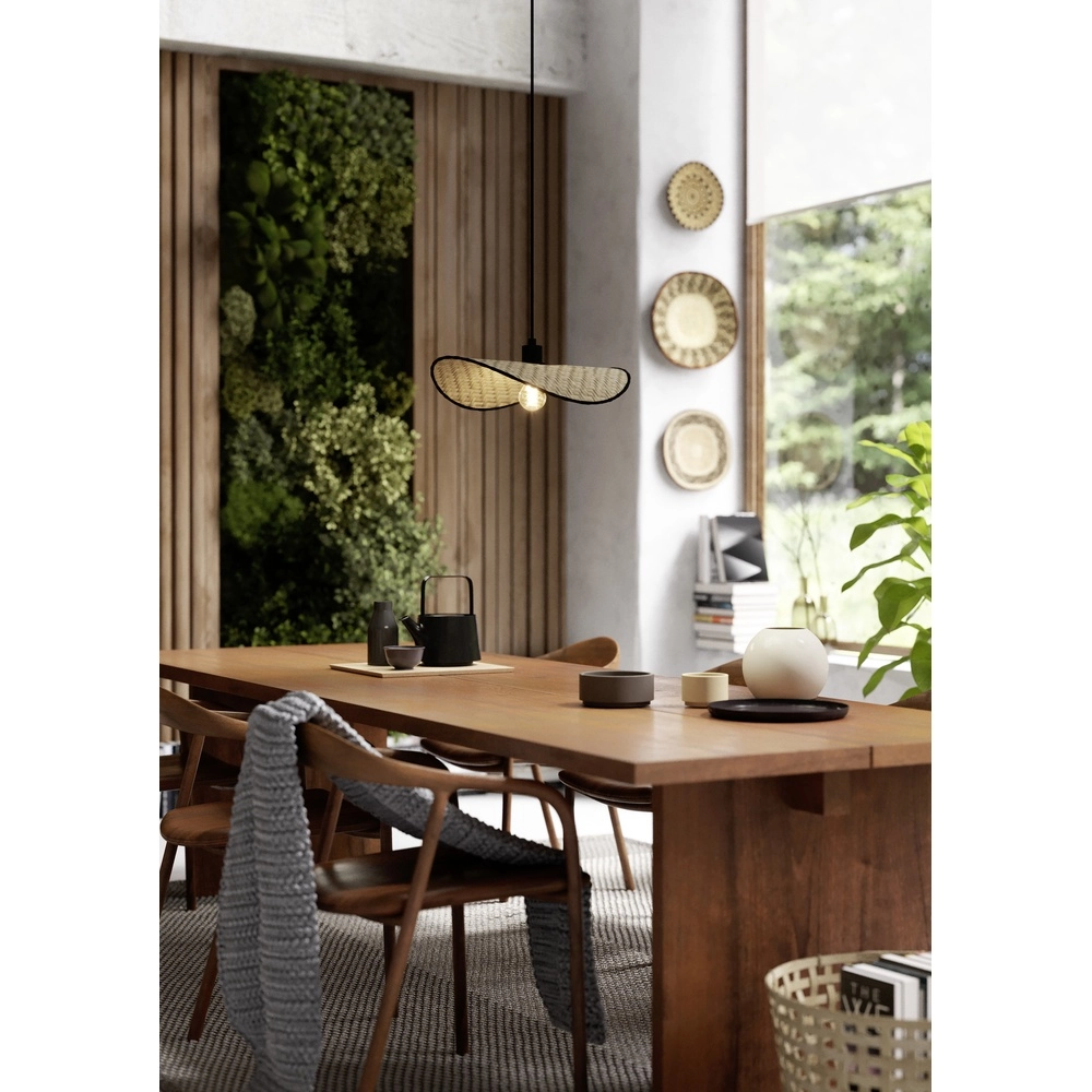 Rotan plafondlamp Marywell 50x34cm - E27 Eglo 9002759440442