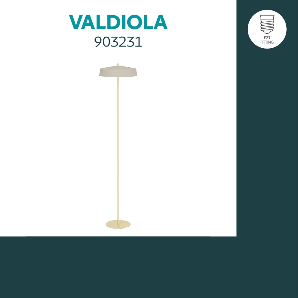 Design vloerlamp Valdiola zand bruin Eglo 9008606406760
