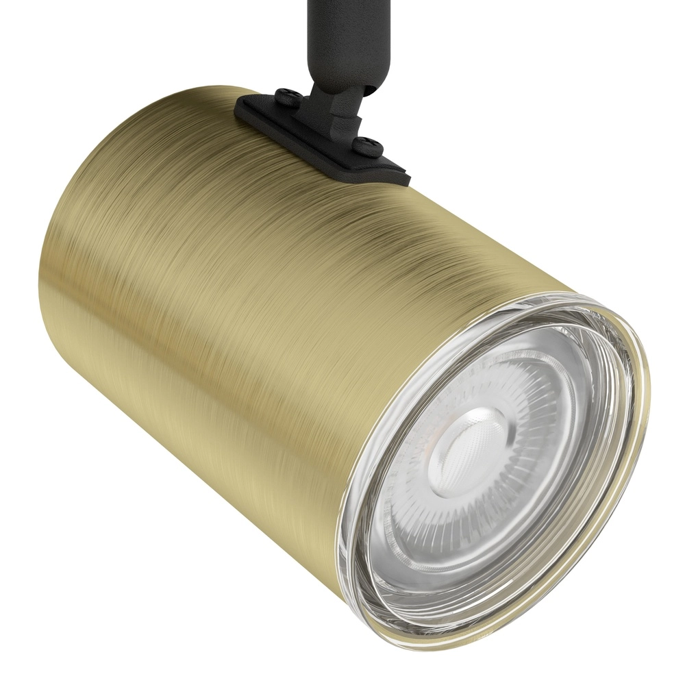 Opbouwspot badkamer Consuma 1 3x GU10 - zwart met goud Eglo 9008606365067