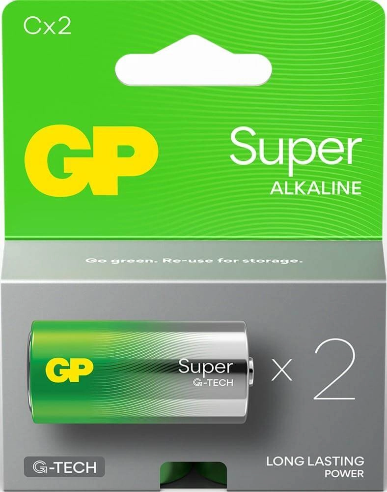 Chargeable Battery - C Size 2200 mAh Oplaadbare GP 4891199217784