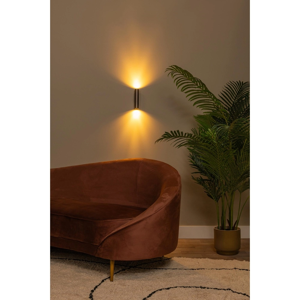 Up & downlight Dupla koffie bruin mini GU10 Lucide 5411212094063