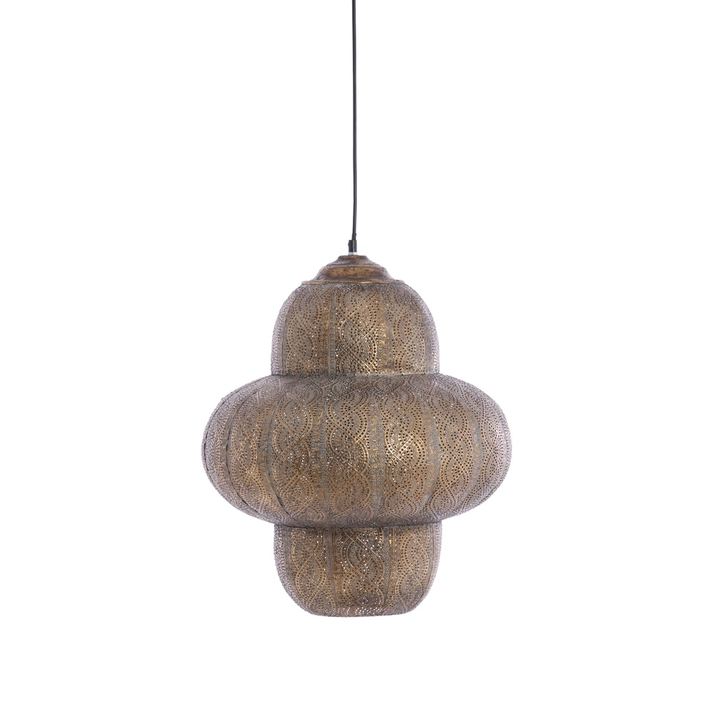 Tiffany hanglamp Ryota bruin Ø 42cm Light & Living 8717807831387