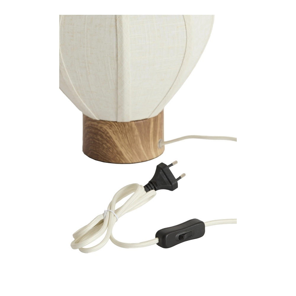 Tafellamp Kyzo Ø 23cm japandi wit Light & Living 8717807843403