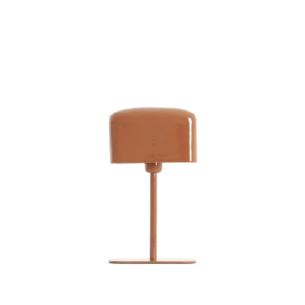 Nachtkastlamp Elenie 20x10cm - glans donker oranje