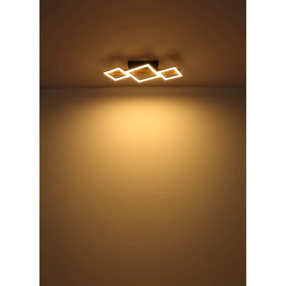 Moderne plafondlamp Dustin zwart 66cm Globo 9007371448104