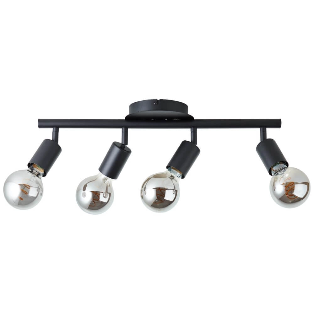 4-lichts plafondlamp Tiffany zwart Brilliant 4004353406485
