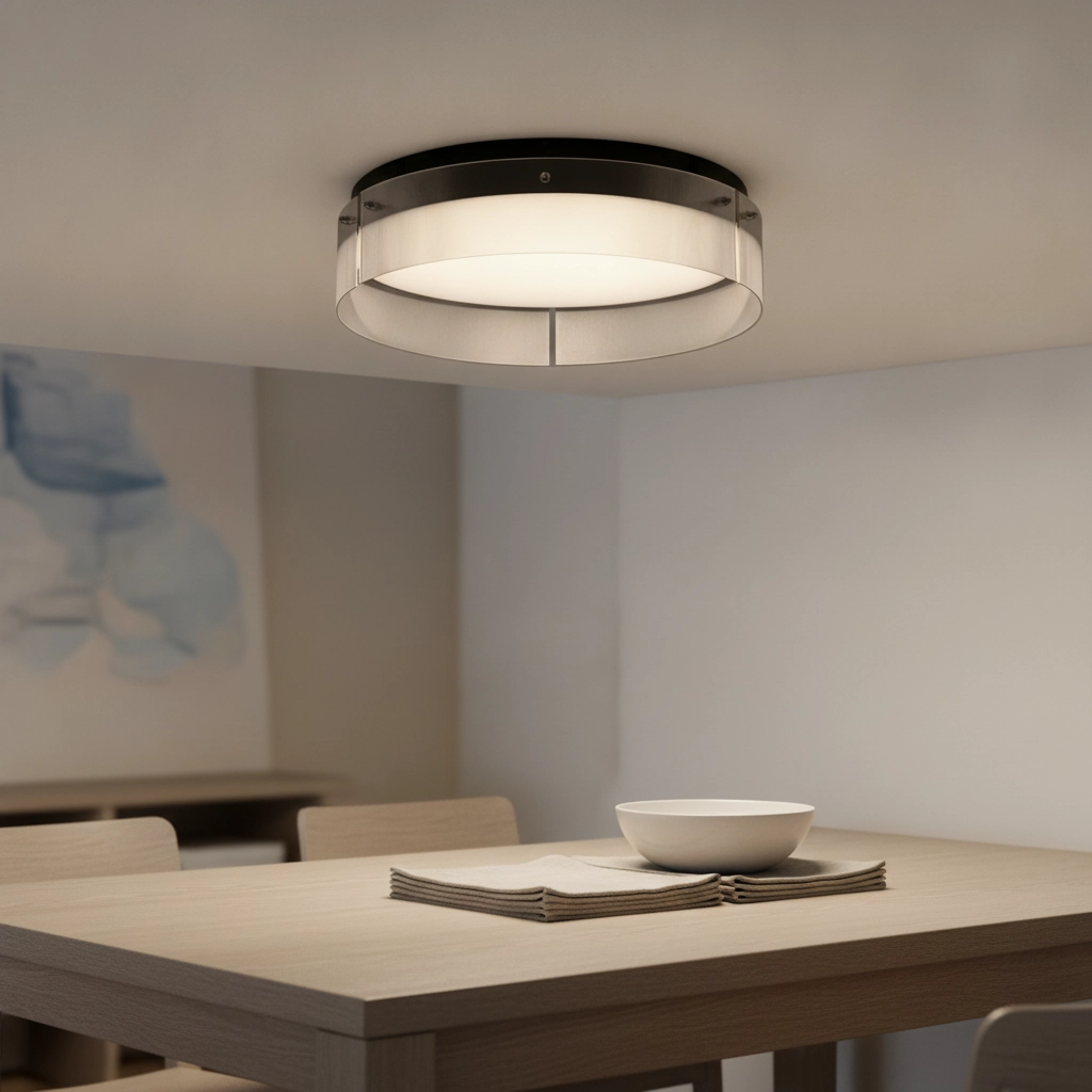 Design plafondlamp Pauline zwart met glas Ø 55cm