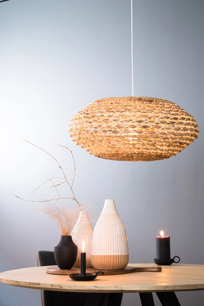 Gevlochten hanglamp Tripoli Ø 42cm Light & Living 8717807301644