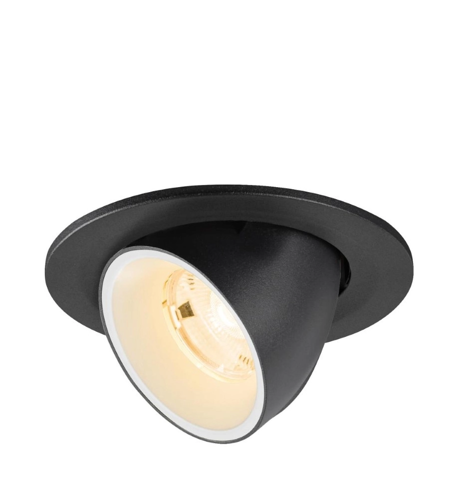 Inbouwspot Numinos Gimble S zwart/wit 2700K - 20gr SLV 4024163313742